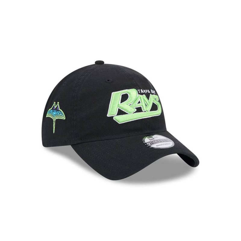 rays new era black and green city connect 9twenty adjustable hat the bay republic or team store of the tampa bay rays and rowdies 1