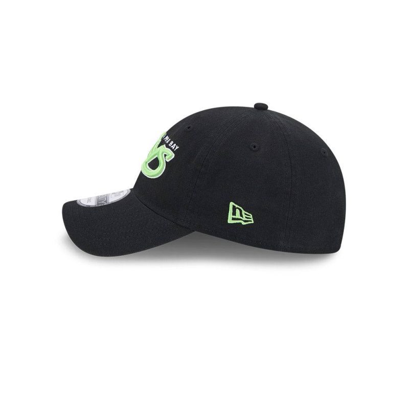 rays new era black and green city connect 9twenty adjustable hat the bay republic or team store of the tampa bay rays and rowdies 4