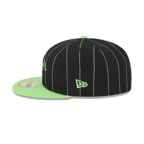 rays new era black and green pin stripes city connect skyray tampa bay 59fifty fitted hat the bay republic or team store of the tampa bay rays and rowdies 5