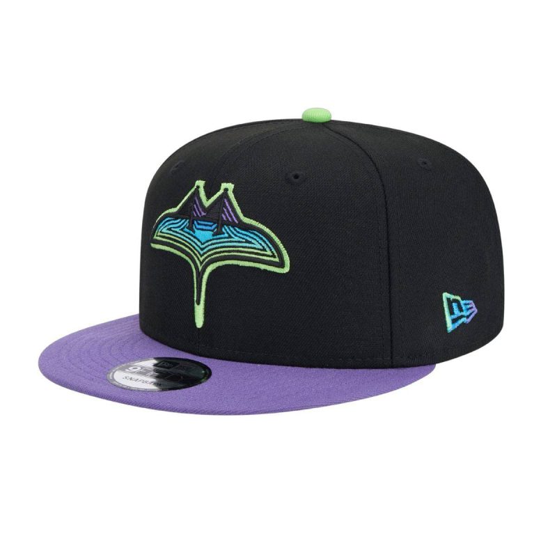 rays new era black purple city connect 9fifty snapback hat the bay republic or team store of the tampa bay rays and rowdies 1