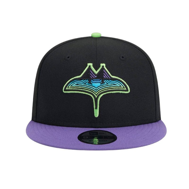 rays new era black purple city connect 9fifty snapback hat the bay republic or team store of the tampa bay rays and rowdies 2