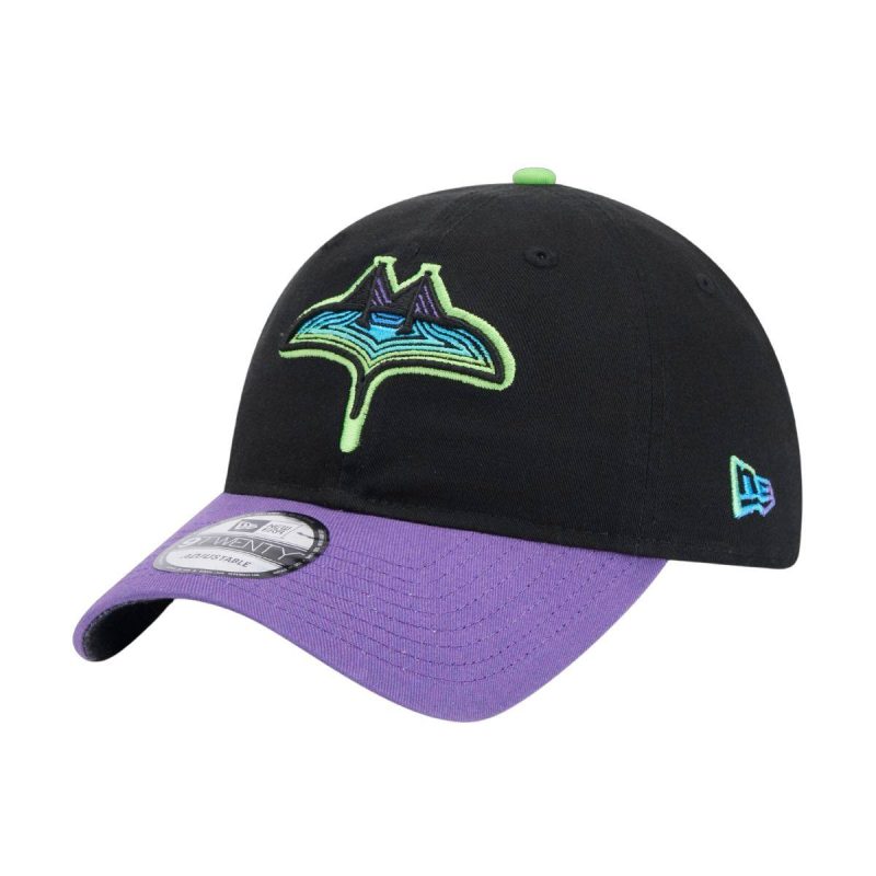 rays new era black purple city connect 9twenty adjustable hat the bay republic or team store of the tampa bay rays and rowdies 1