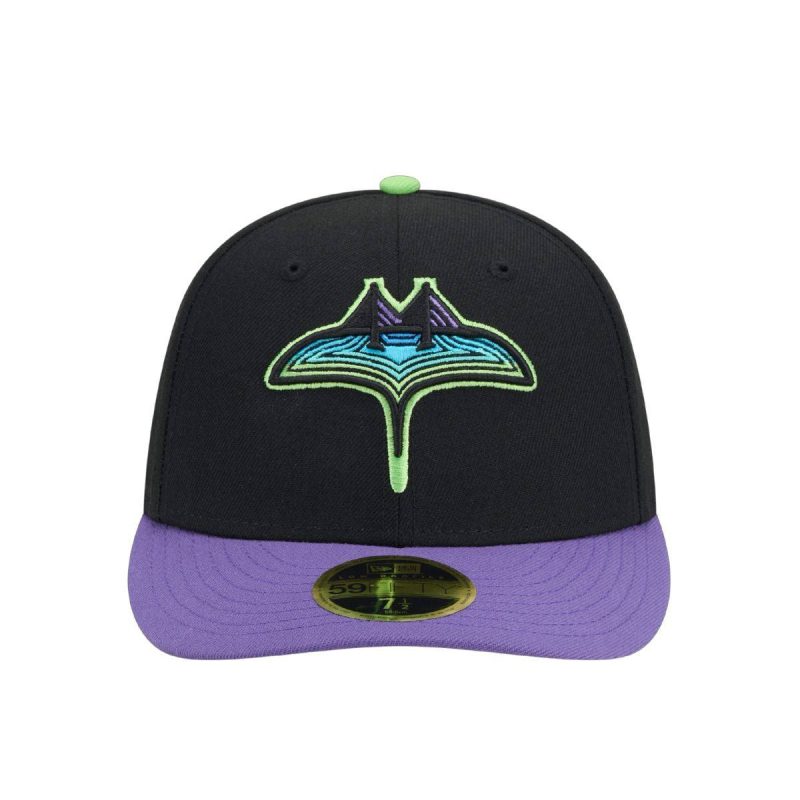 rays new era black purple city connect on field low profile 59fifty fitted hat the bay republic or team store of the tampa bay rays and rowdies 3