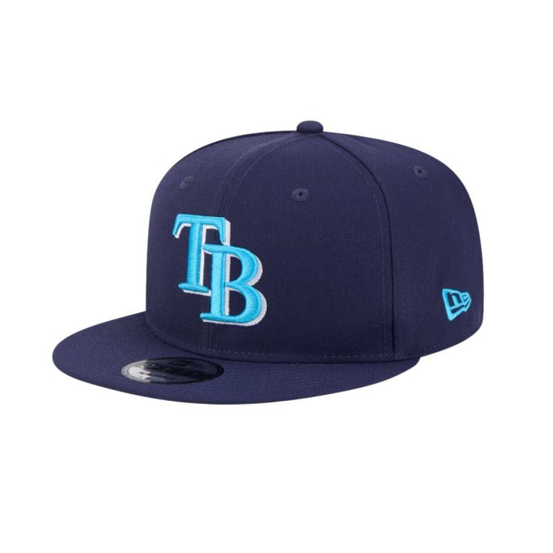 rays new era blue 2024 father s day 9fifty snapback hat the bay republic or team store of the tampa bay rays and rowdies 1