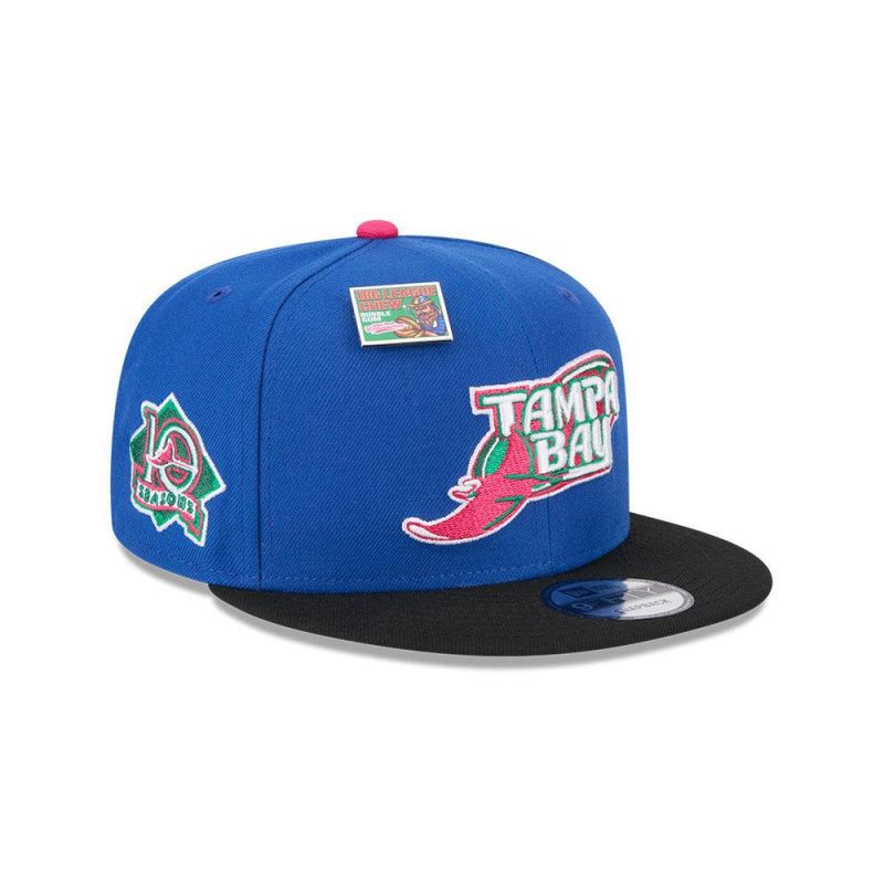 rays new era blue black big league chew watermelon 9fifty snapback hat the bay republic or team store of the tampa bay rays and rowdies 1