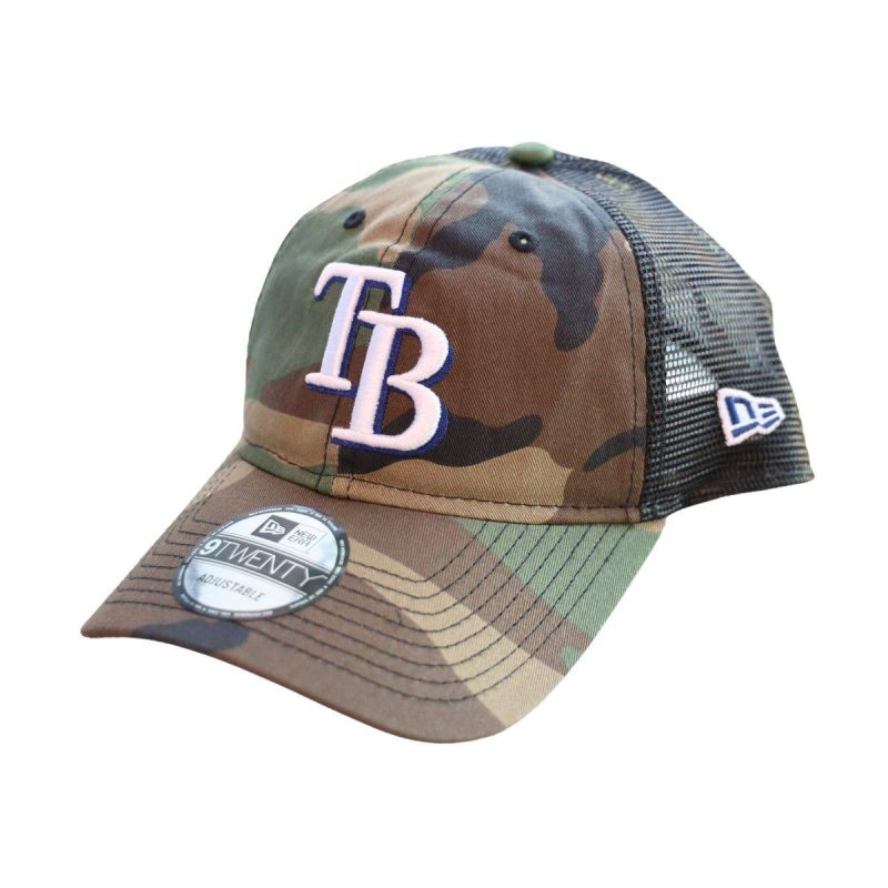 rays new era camo tb 9twenty adjustable trucker hat the bay republic or team store of the tampa bay rays and rowdies 1