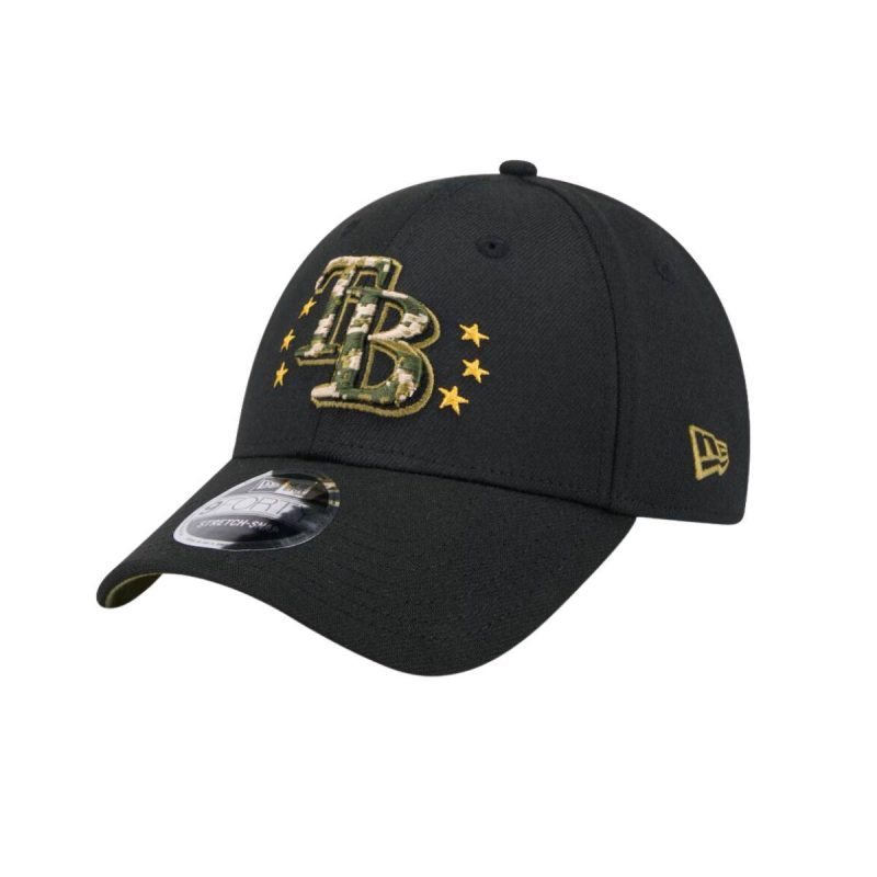 rays new era green 2024 armed forces 9forty stretch snap hat the bay republic or team store of the tampa bay rays and rowdies 2