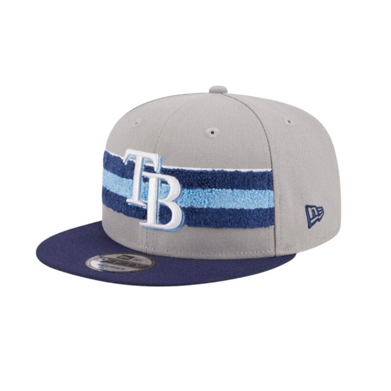 rays new era grey and navy band 9fifty snapback hat the bay republic or team store of the tampa bay rays and rowdies 1