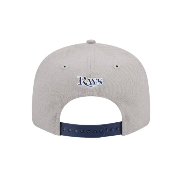 rays new era grey and navy band 9fifty snapback hat the bay republic or team store of the tampa bay rays and rowdies 5