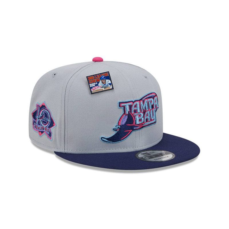 rays new era grey navy big league chew blue raspberry coop 9fifty snapback hat the bay republic or team store of the tampa bay rays and rowdies 1