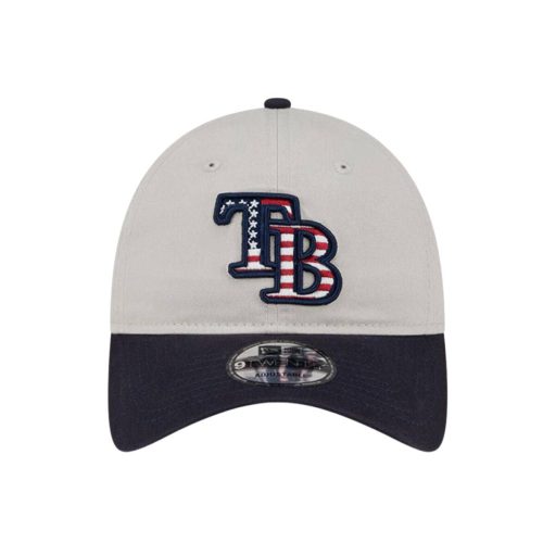 rays new era khaki navy tb 2024 july fourth 9twenty adjustable hat the bay republic or team store of the tampa bay rays and rowdies 3