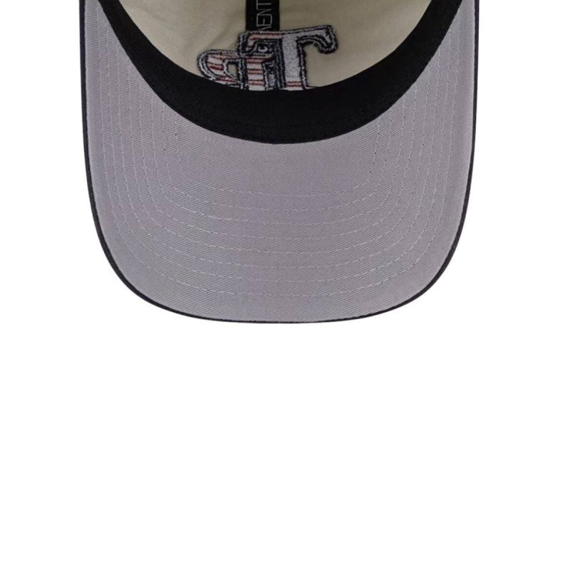 rays new era khaki navy tb 2024 july fourth 9twenty adjustable hat the bay republic or team store of the tampa bay rays and rowdies 5