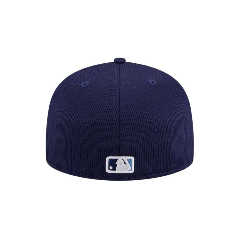 rays new era navy 2024 batting practice on field 59fifty fitted hat the bay republic or team store of the tampa bay rays and rowdies 5