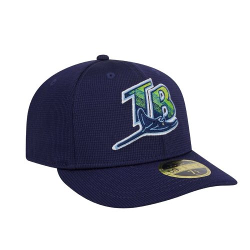 rays new era navy 2024 batting practice on field low profile 59fifty fitted hat the bay republic or team store of the tampa bay rays and rowdies 3