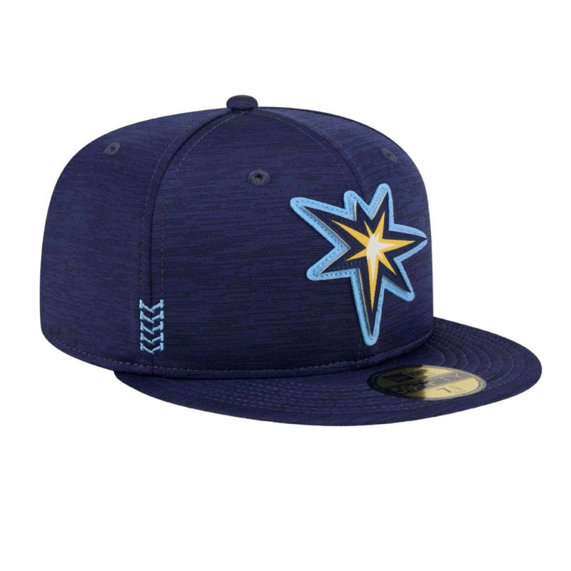 rays new era navy 2024 burst clubhouse 59fifty fitted hat the bay republic or team store of the tampa bay rays and rowdies 2