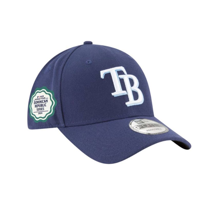 rays new era navy 2024 mlb world tour dominican republic series 9forty adjustable hat the bay republic or team store of the tampa bay rays and rowdies 1