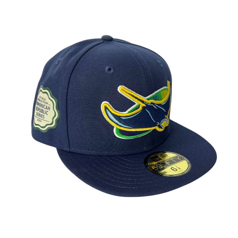 rays new era navy alt mlb world tour dominican republic 59fifty fitted hat the bay republic or team store of the tampa bay rays and rowdies 1