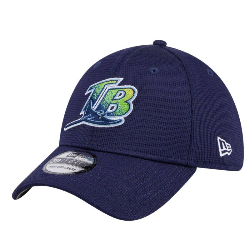 rays new era navy batting practice 39thirty flex fit hat the bay republic or team store of the tampa bay rays and rowdies 1