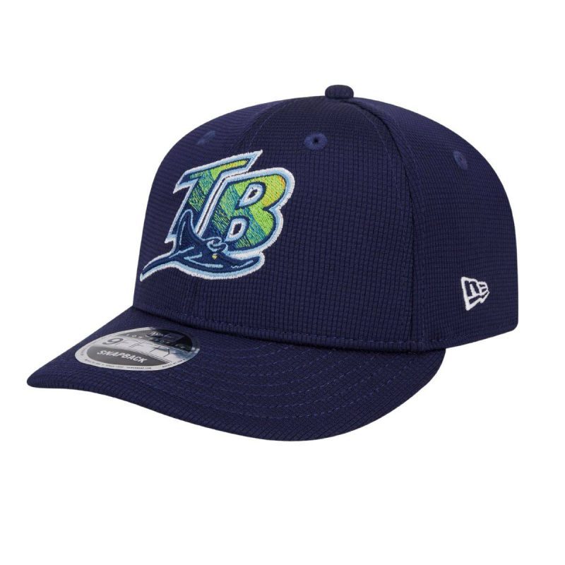 rays new era navy batting practice on field low profile 9fifty snapback hat the bay republic or team store of the tampa bay rays and rowdies 1