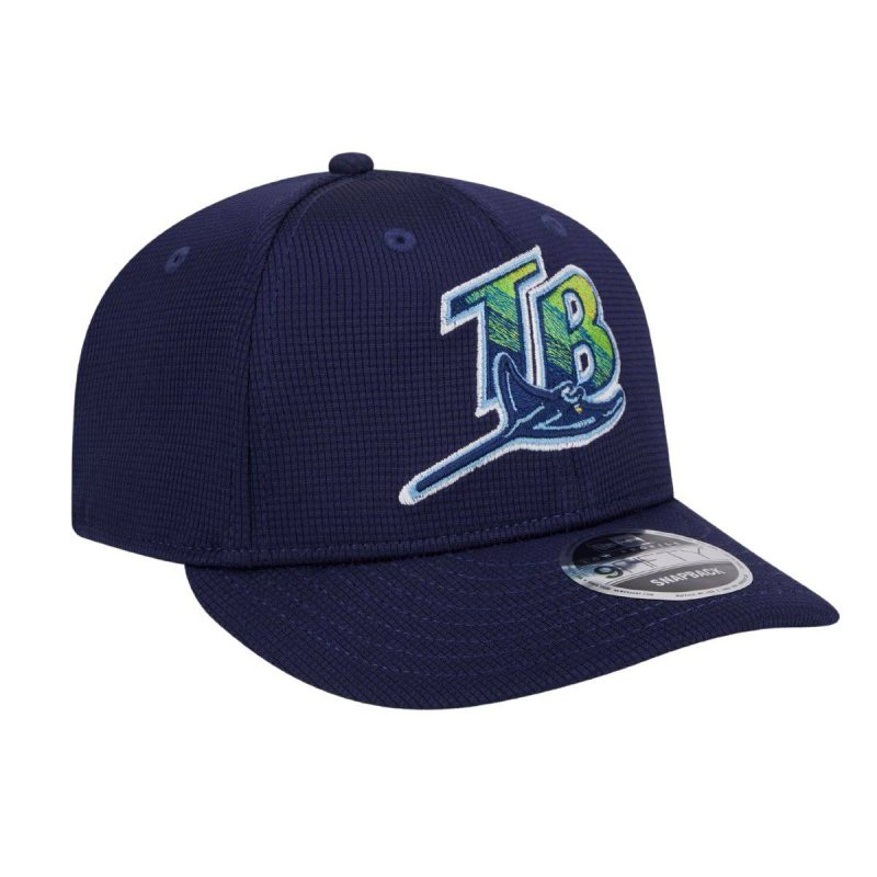 rays new era navy batting practice on field low profile 9fifty snapback hat the bay republic or team store of the tampa bay rays and rowdies 6