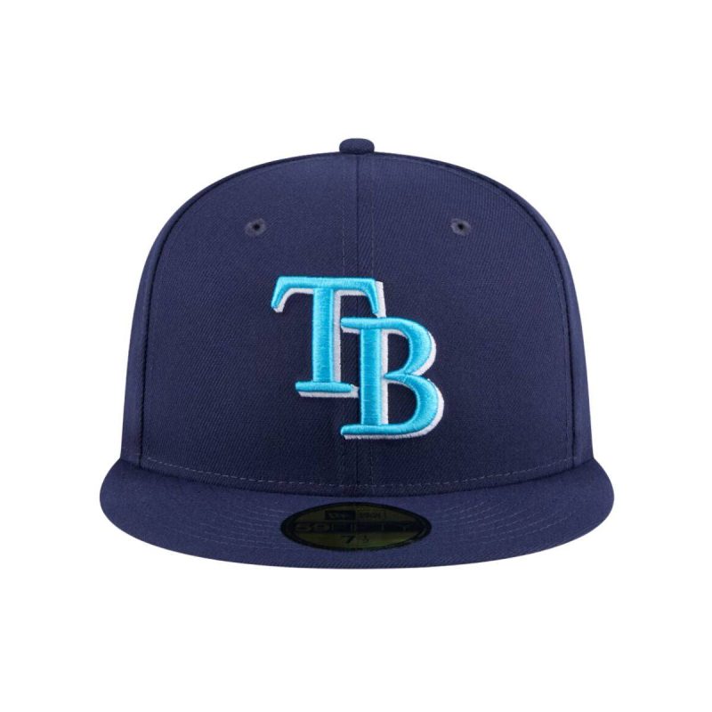 rays new era navy blue 2024 father s day 59fifty fitted hat the bay republic or team store of the tampa bay rays and rowdies 2