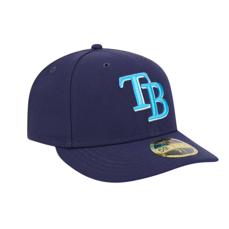 rays new era navy blue 2024 father s day low profile 59fifty fitted hat the bay republic or team store of the tampa bay rays and rowdies 3