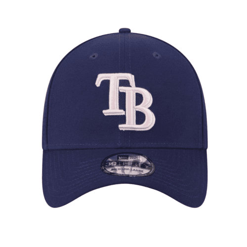 rays new era navy blue 2024 mother s day 39thirty flex fit hat the bay republic or team store of the tampa bay rays and rowdies 3