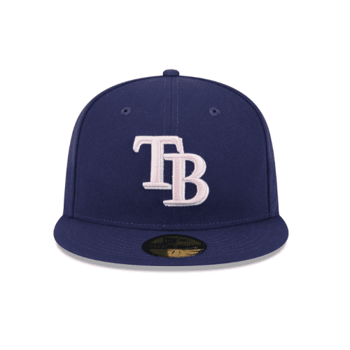 rays new era navy blue 2024 mother s day 59fifty fitted hat the bay republic or team store of the tampa bay rays and rowdies 2