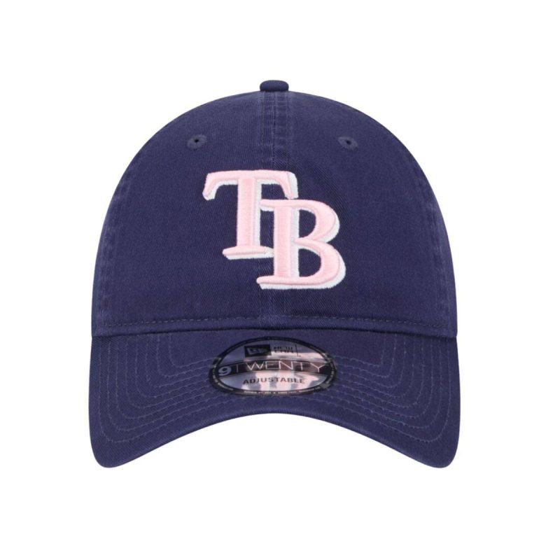 rays new era navy blue 2024 mother s day 9twenty adjustable hat the bay republic or team store of the tampa bay rays and rowdies 3