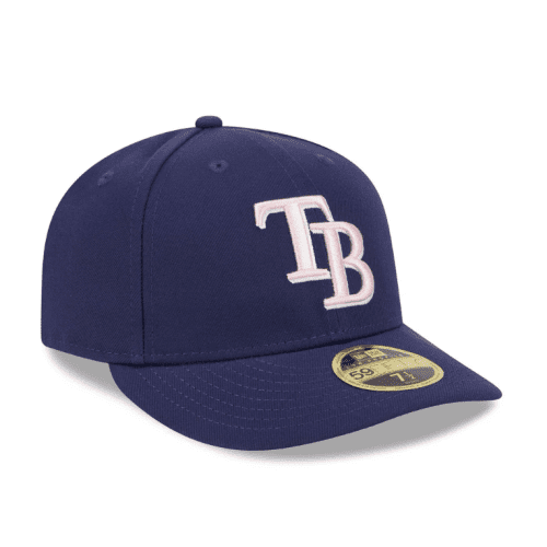 rays new era navy blue 2024 mother s day low profile 59fifty fitted hat the bay republic or team store of the tampa bay rays and rowdies 3