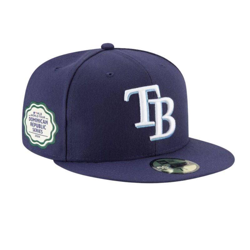 rays new era navy mlb world tour dominican republic 59fifty fitted hat the bay republic or team store of the tampa bay rays and rowdies 1