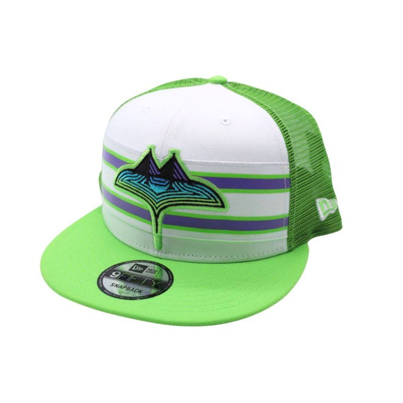 rays new era neon green stripes city connect skyray 9fifty snapback hat the bay republic or team store of the tampa bay rays and rowdies 1