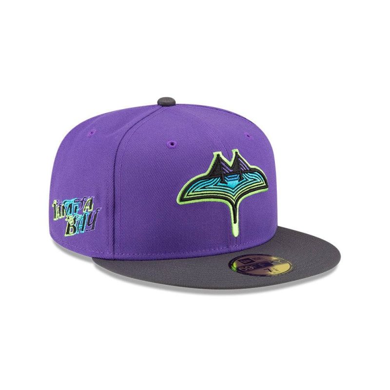 rays new era purple grey city connect skyray tampa flames 59fifty fitted hat the bay republic or team store of the tampa bay rays and rowdies 1