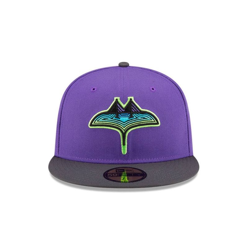 rays new era purple grey city connect skyray tampa flames 59fifty fitted hat the bay republic or team store of the tampa bay rays and rowdies 2