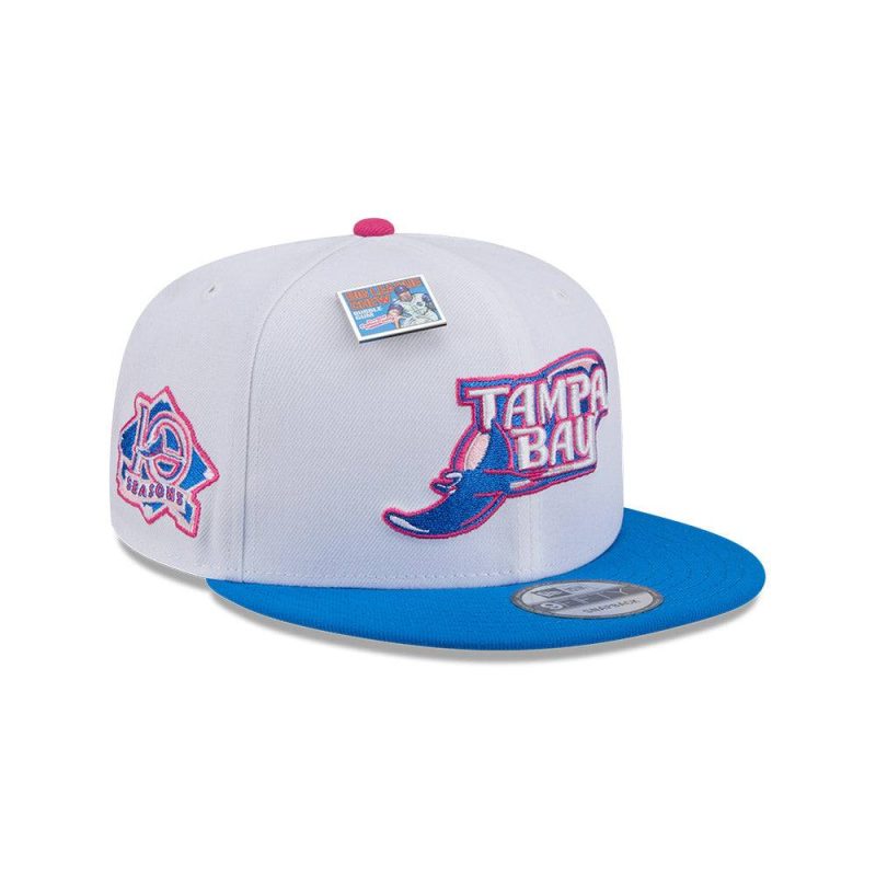 rays new era white blue big league chew cotton candy 9fifty snapback hat the bay republic or team store of the tampa bay rays and rowdies 1