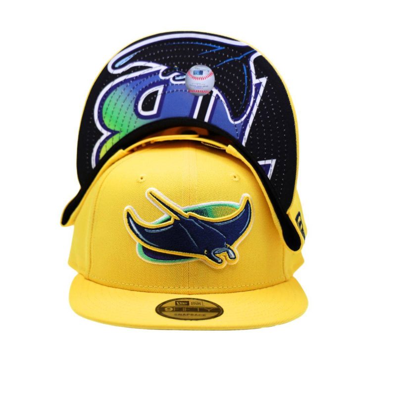 rays new era yellow devil rays alt 9fifty snapback hat the bay republic or team store of the tampa bay rays and rowdies