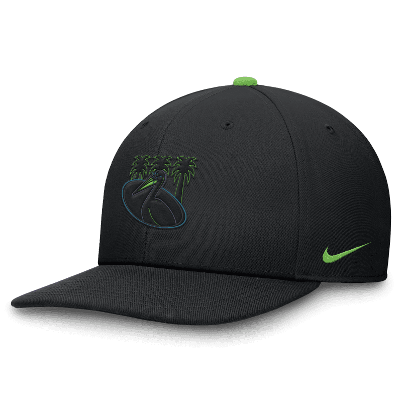 rays nike black city connect pelican skateray snapback pro cap hat the bay republic or team store of the tampa bay rays and rowdies 2