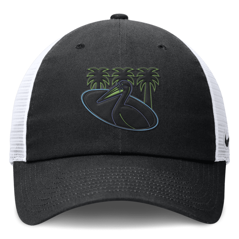 rays nike black white city connect pelican palms club cap adjustable hat the bay republic or team store of the tampa bay rays and rowdies 4