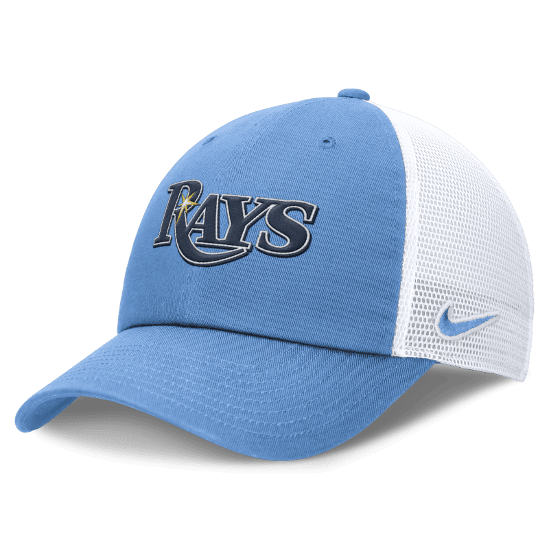 rays nike light blue wordmark club cap adjustable mesh hat the bay republic or team store of the tampa bay rays and rowdies 1