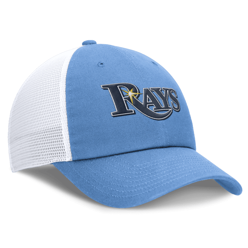 rays nike light blue wordmark club cap adjustable mesh hat the bay republic or team store of the tampa bay rays and rowdies 4