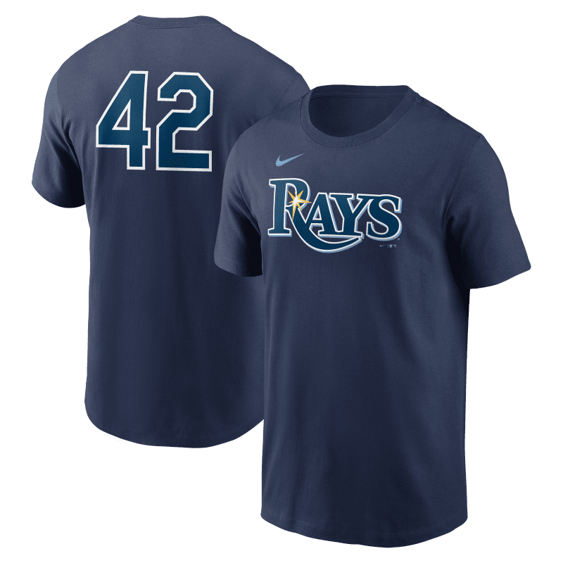 rays nike navy jackie robinson 42 t shirt the bay republic or team store of the tampa bay rays and rowdies 1