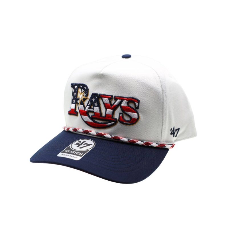 rays red white and blue flag 47 brand hitch adjustable hat the bay republic or team store of the tampa bay rays and rowdies 1