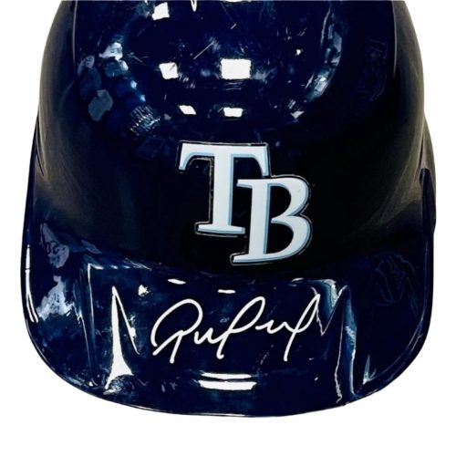 rays rene pinto game used autographed tb batting helmet the bay republic or team store of the tampa bay rays and rowdies 3