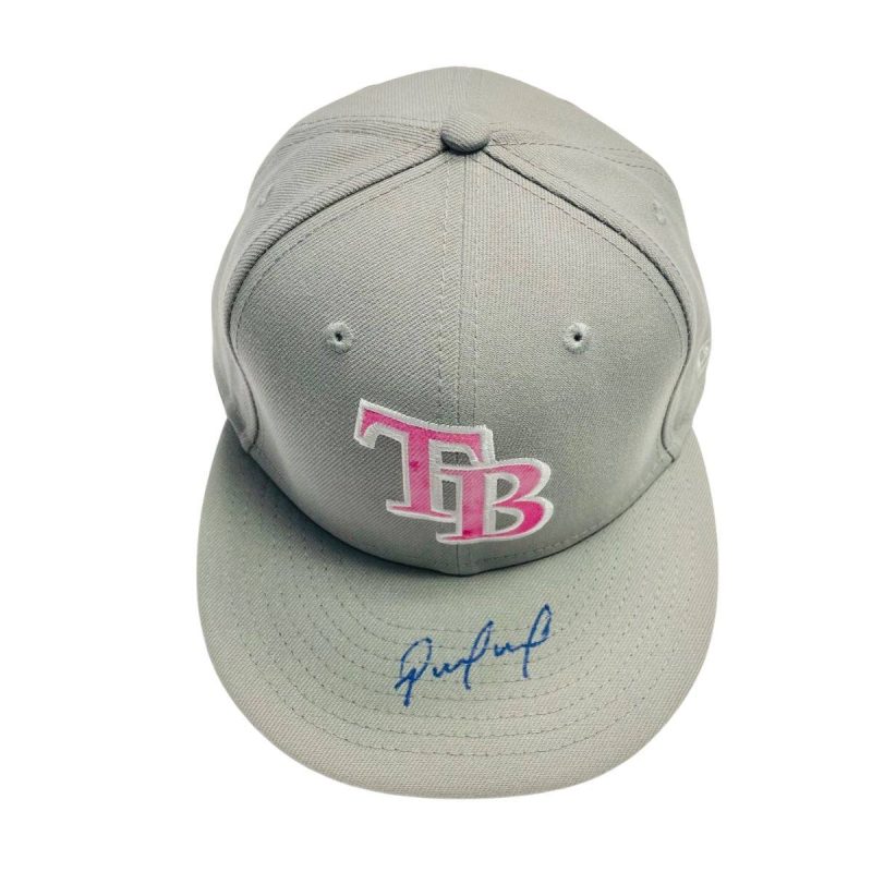 rays rene pinto team issued authentic autographed mother s day hat the bay republic or team store of the tampa bay rays and rowdies 2