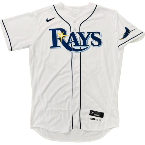 rays rene pinto team issued authentic autographed white rays jersey the bay republic or team store of the tampa bay rays and rowdies 4