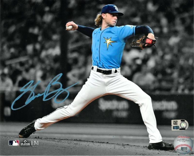 rays shane baz autographed color pop photo the bay republic or team store of the tampa bay rays and rowdies