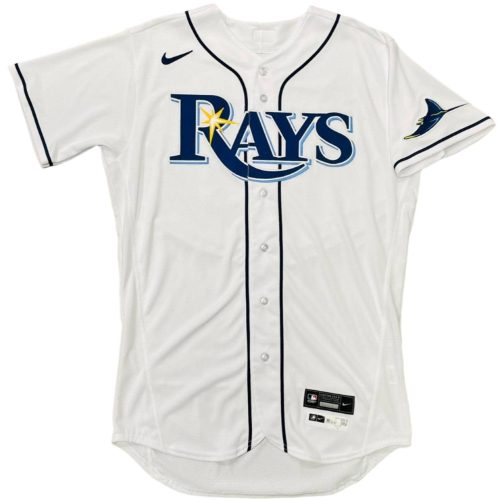 rays shane mcclanahan team issued authentic autographed white rays jersey the bay republic or team store of the tampa bay rays and rowdies 3