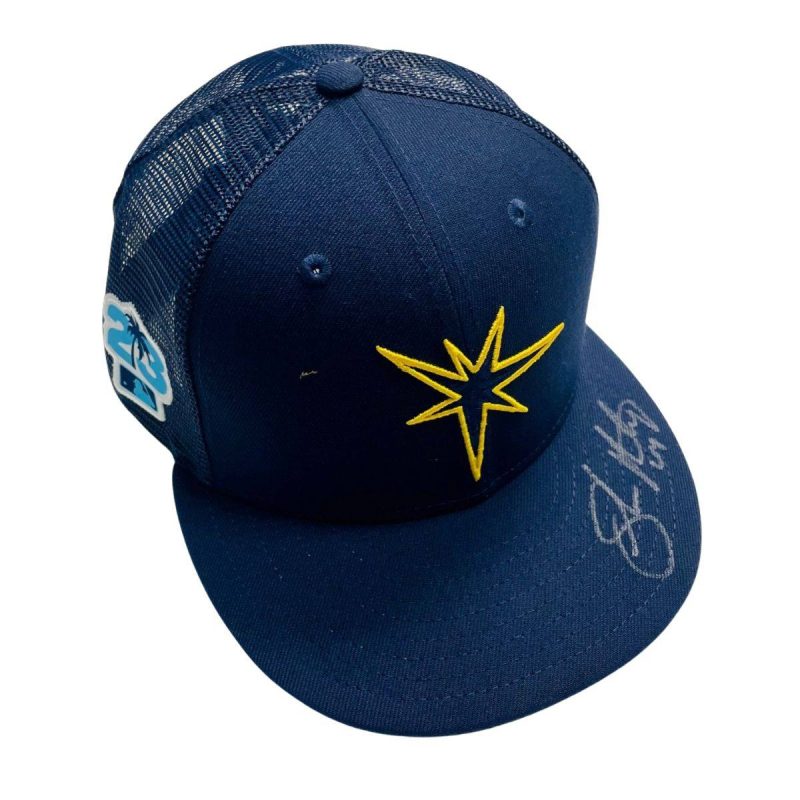 rays shawn armstrong team issued authentic autographed spring training hat the bay republic or team store of the tampa bay rays and rowdies 1