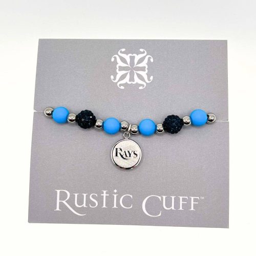 rays silver blue sadie rustic cuff beaded bracelet the bay republic or team store of the tampa bay rays and rowdies 2