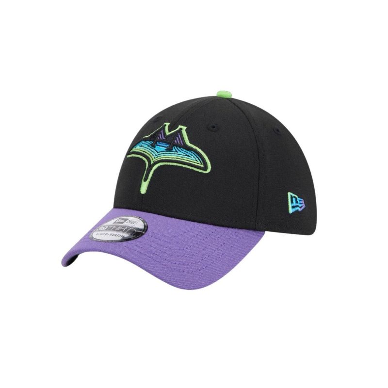 rays toddler child new era black purple city connect 39thirty flex fit hat the bay republic or team store of the tampa bay rays and rowdies 1